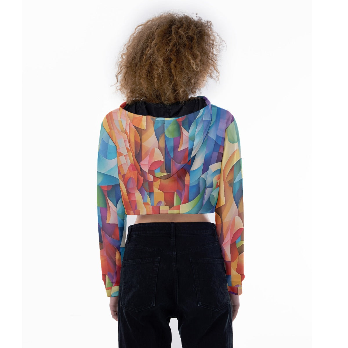 All-Over Print Women's Crop Top Hoodie