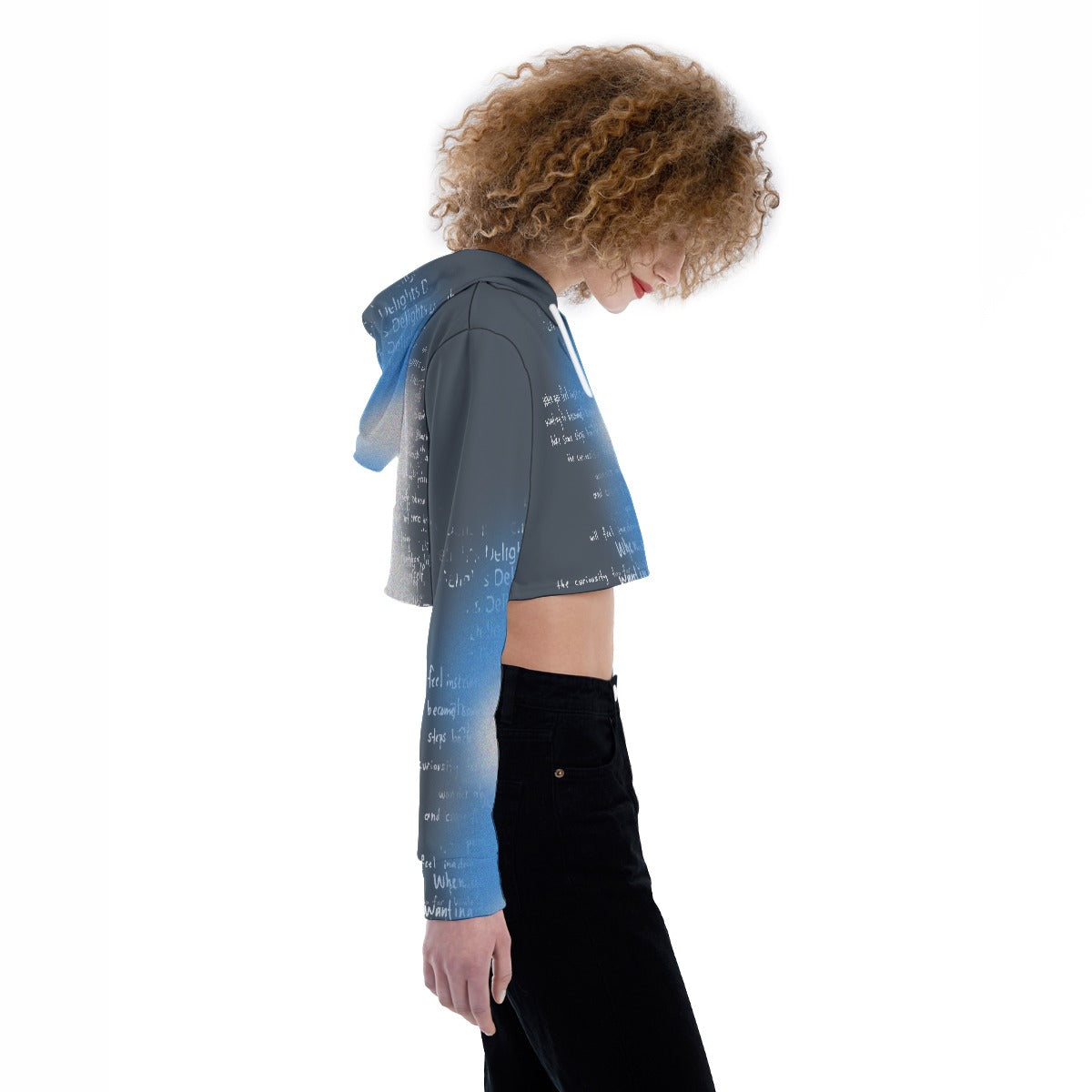 All-Over Print Women's Crop Top Hoodie