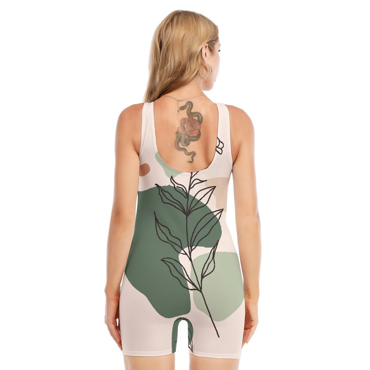 All-Over Print Women's Sleeveless One-piece Swimsuit