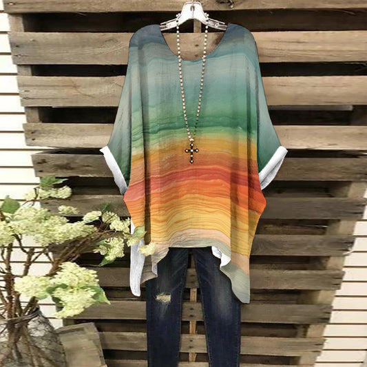 All-Over Print Women's Bat Sleeve Shirt