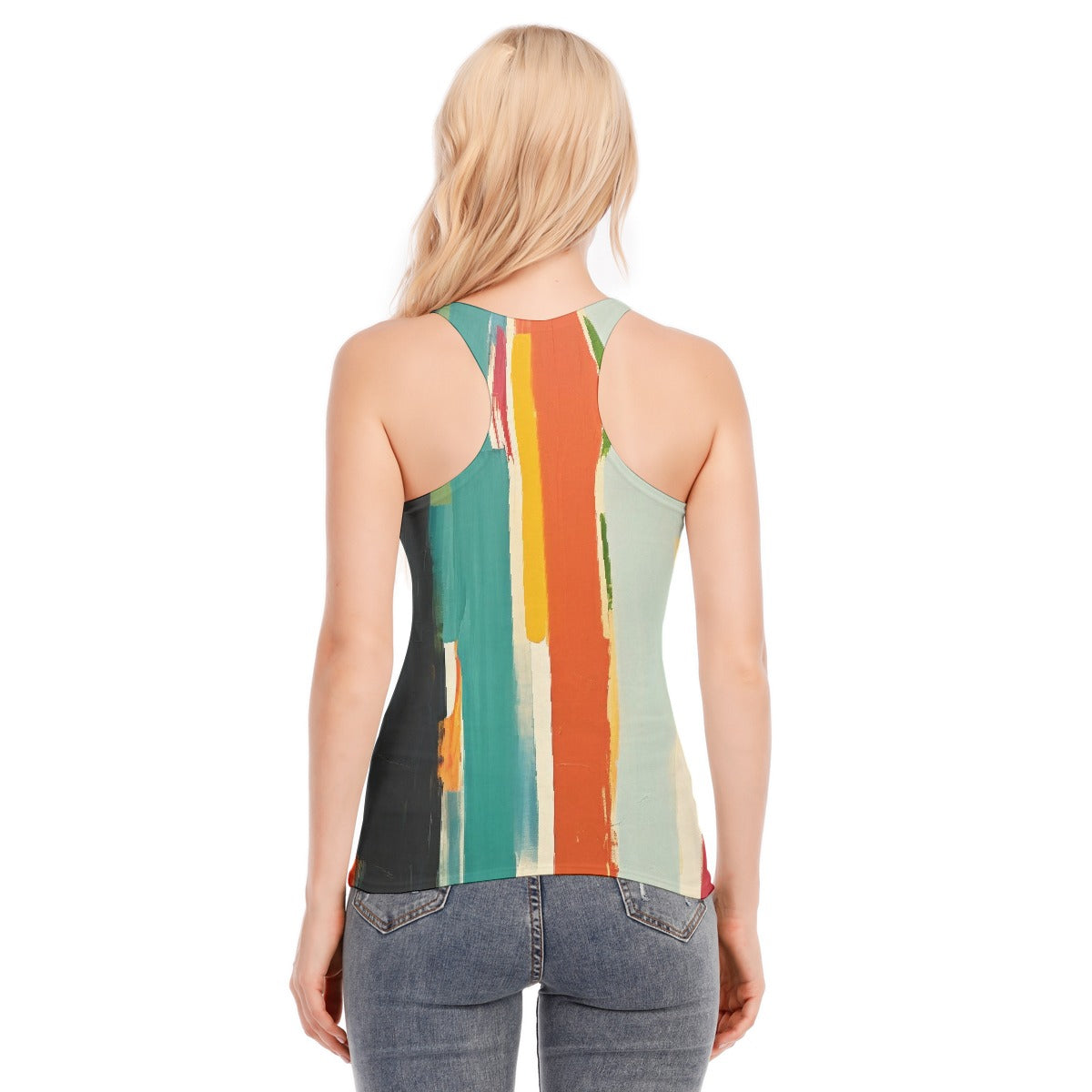 All-Over Print Women's Racer Vest | 190GSM Cotton