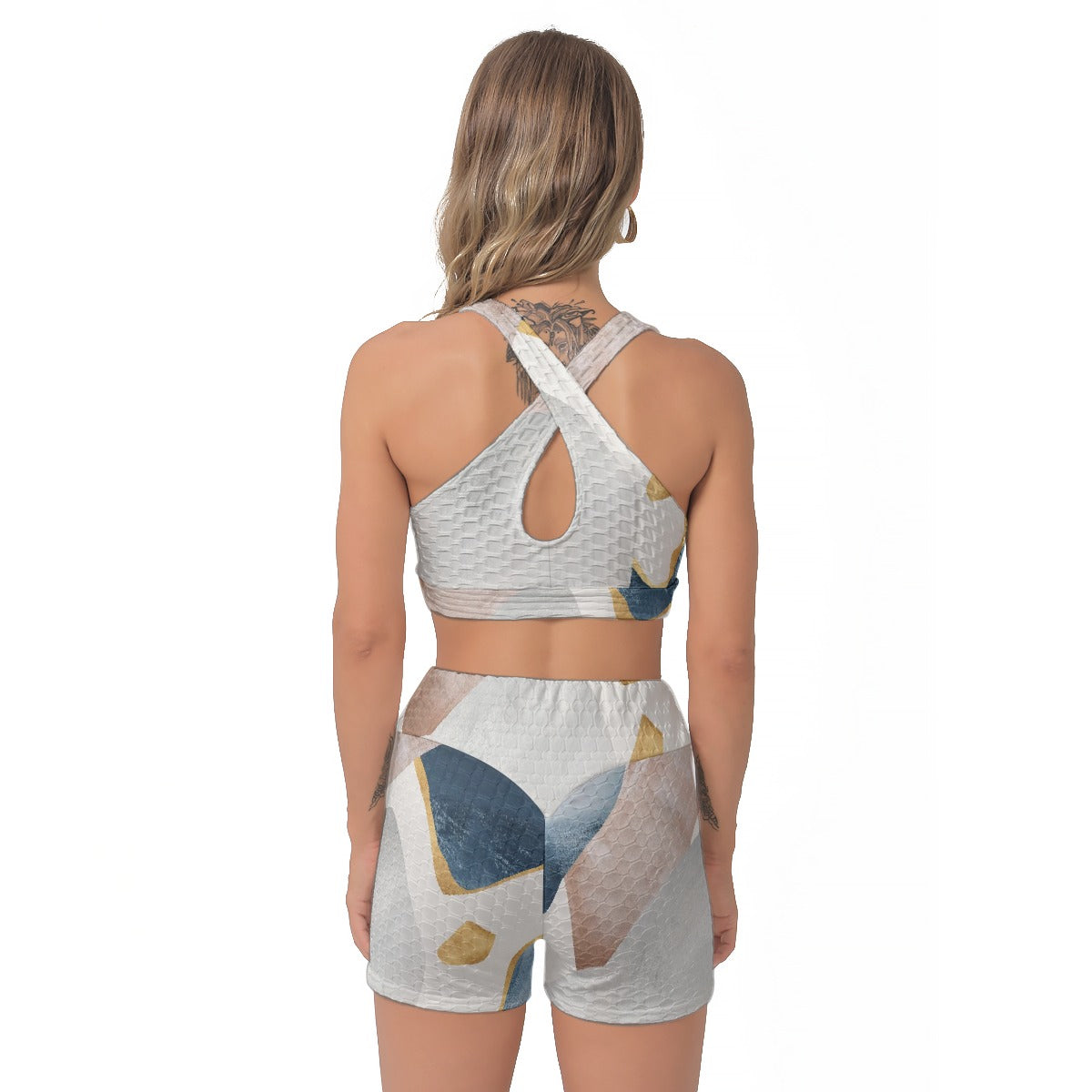 All-Over Print Women's Sports Bra Suit