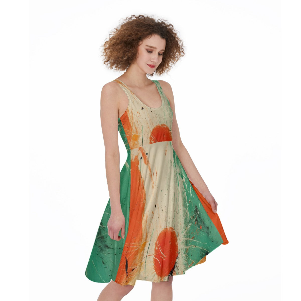 All-Over Print Women's Sleeveless Dress
