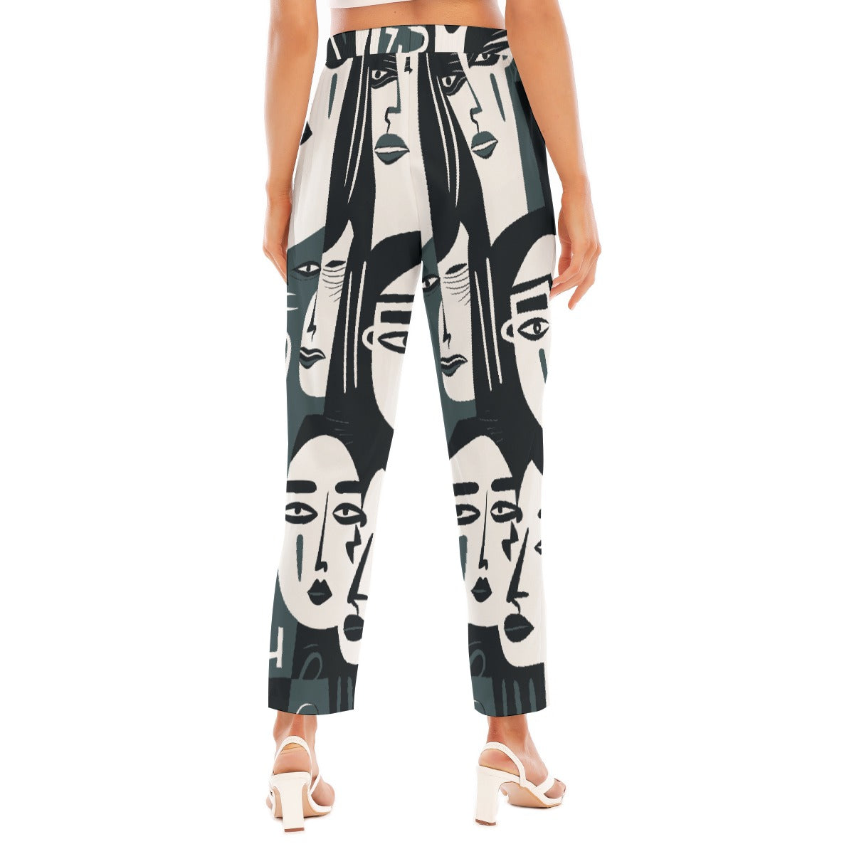 All-Over Print Women's Loose Straight-leg Pants