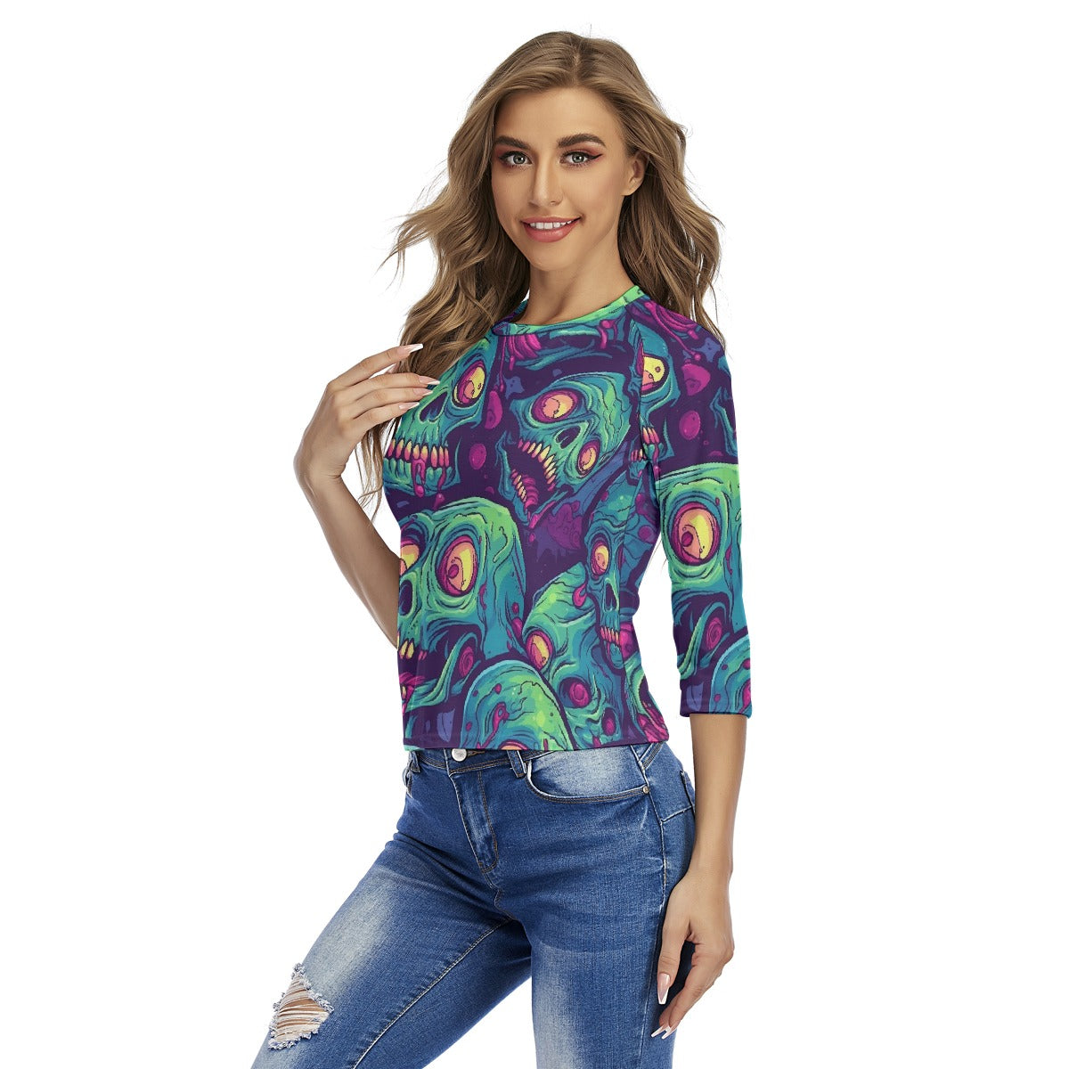 All-Over Print Women's Raglan Sleeves T-shirts