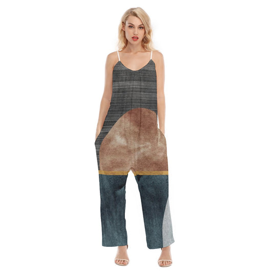 All-Over Print Women's Loose Cami Jumpsuit