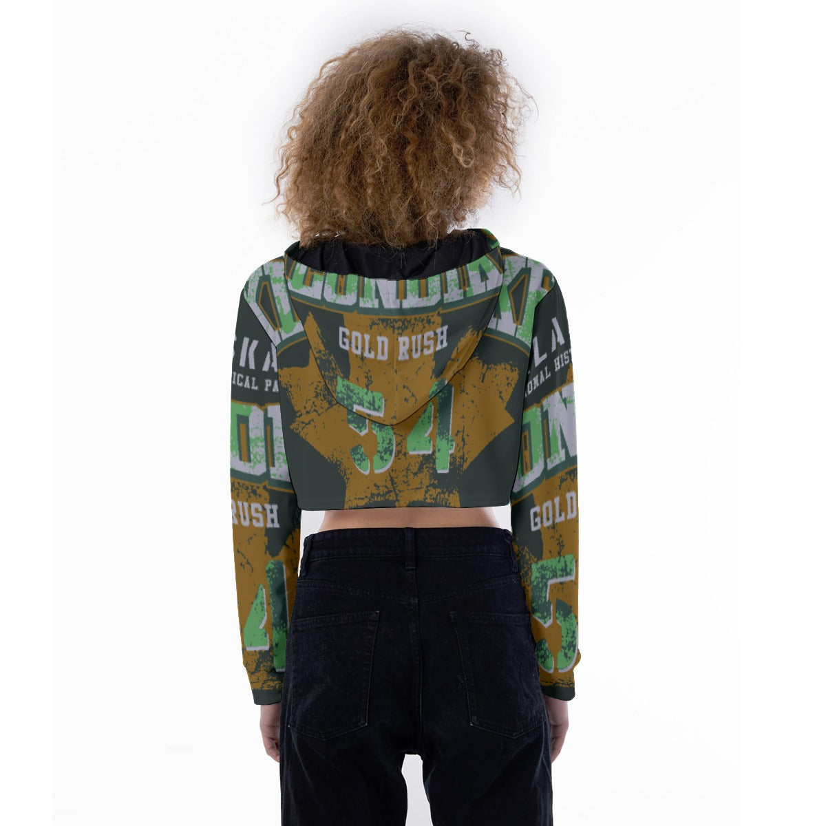All-Over Print Women's Crop Top Hoodie