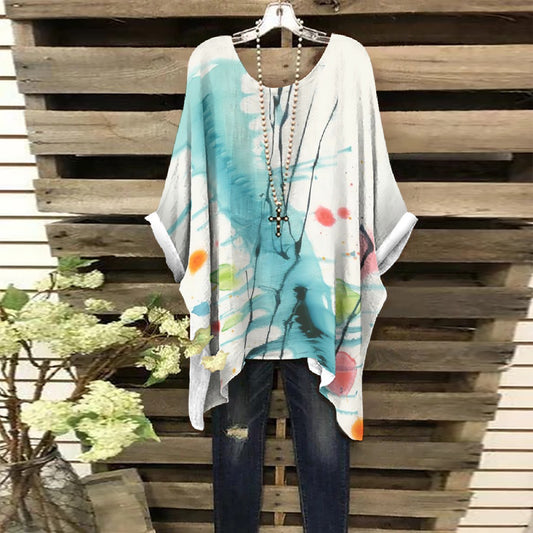 All-Over Print Women's Bat Sleeve Shirt