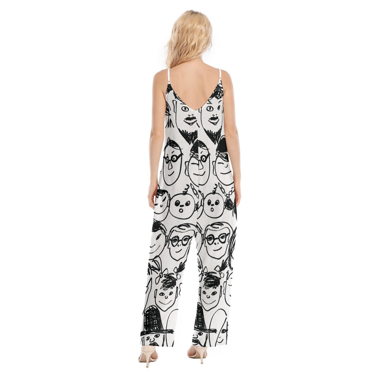 All-Over Print Women's Loose Cami Jumpsuit