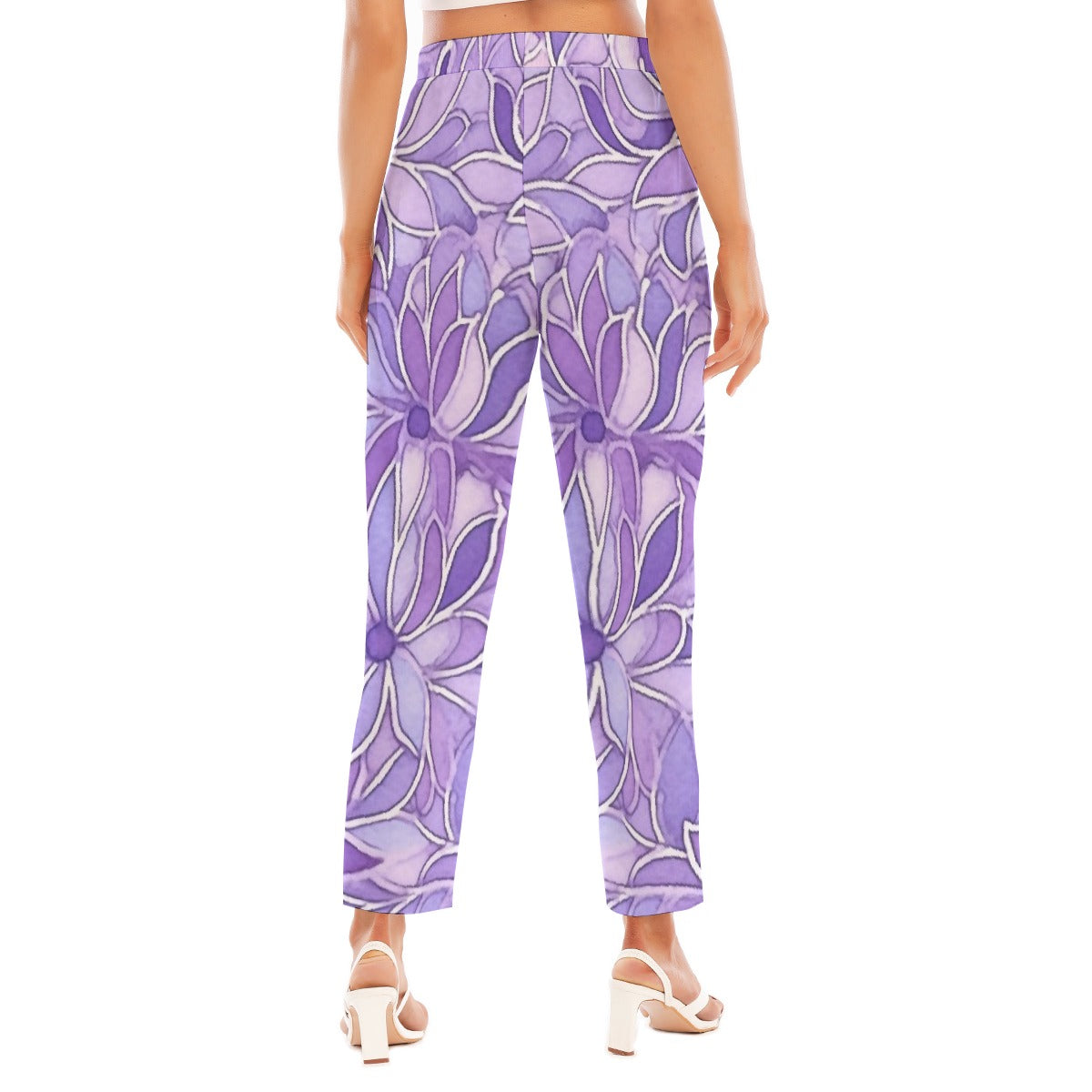 All-Over Print Women's Loose Straight-leg Pants