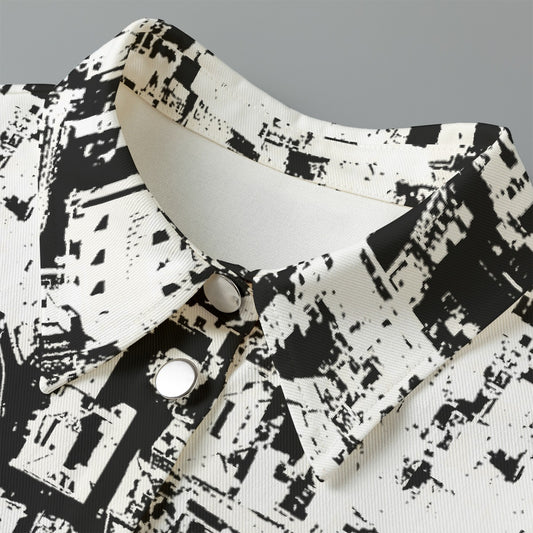 All-Over Print Women's Cropped Jacket | 245GSM Cotton