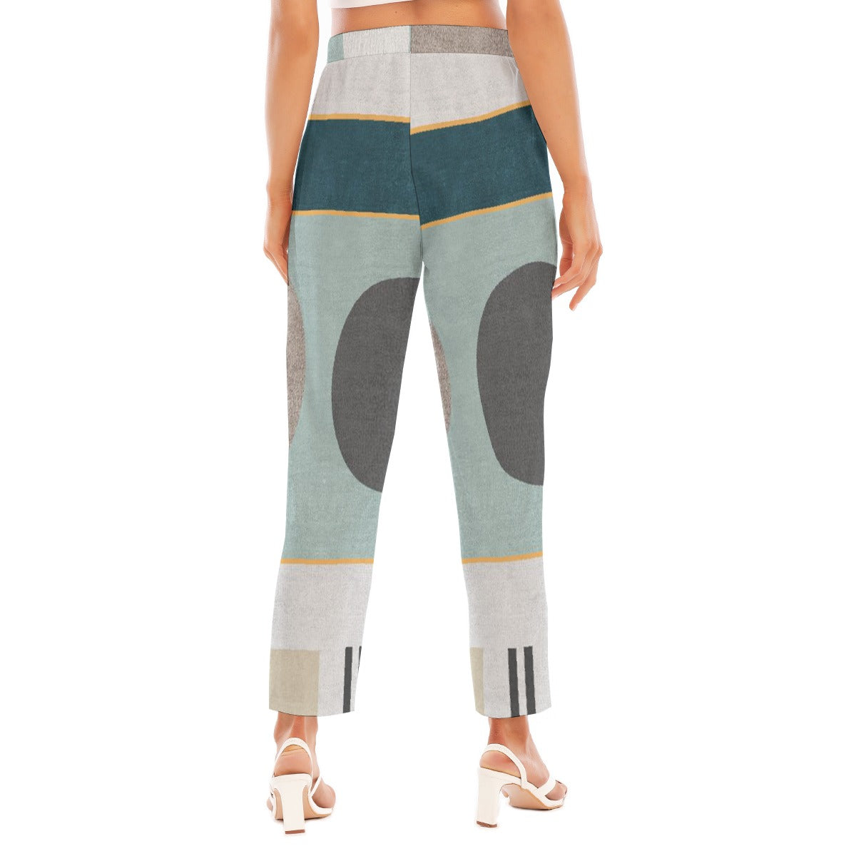 All-Over Print Women's Loose Straight-leg Pants