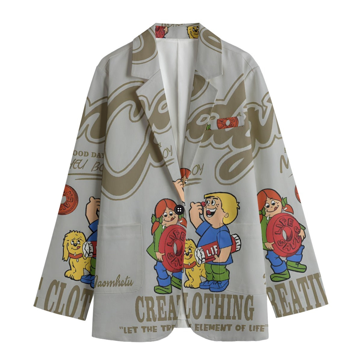 All-Over Print Women's Leisure Blazer