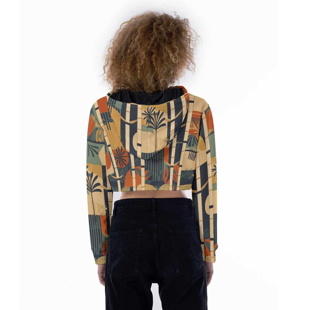 All-Over Print Women's Crop Top Hoodie
