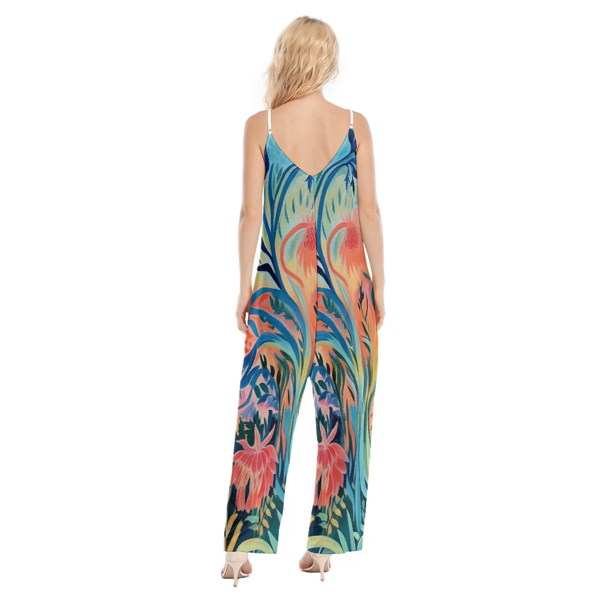 All-Over Print Women's Loose Cami Jumpsuit