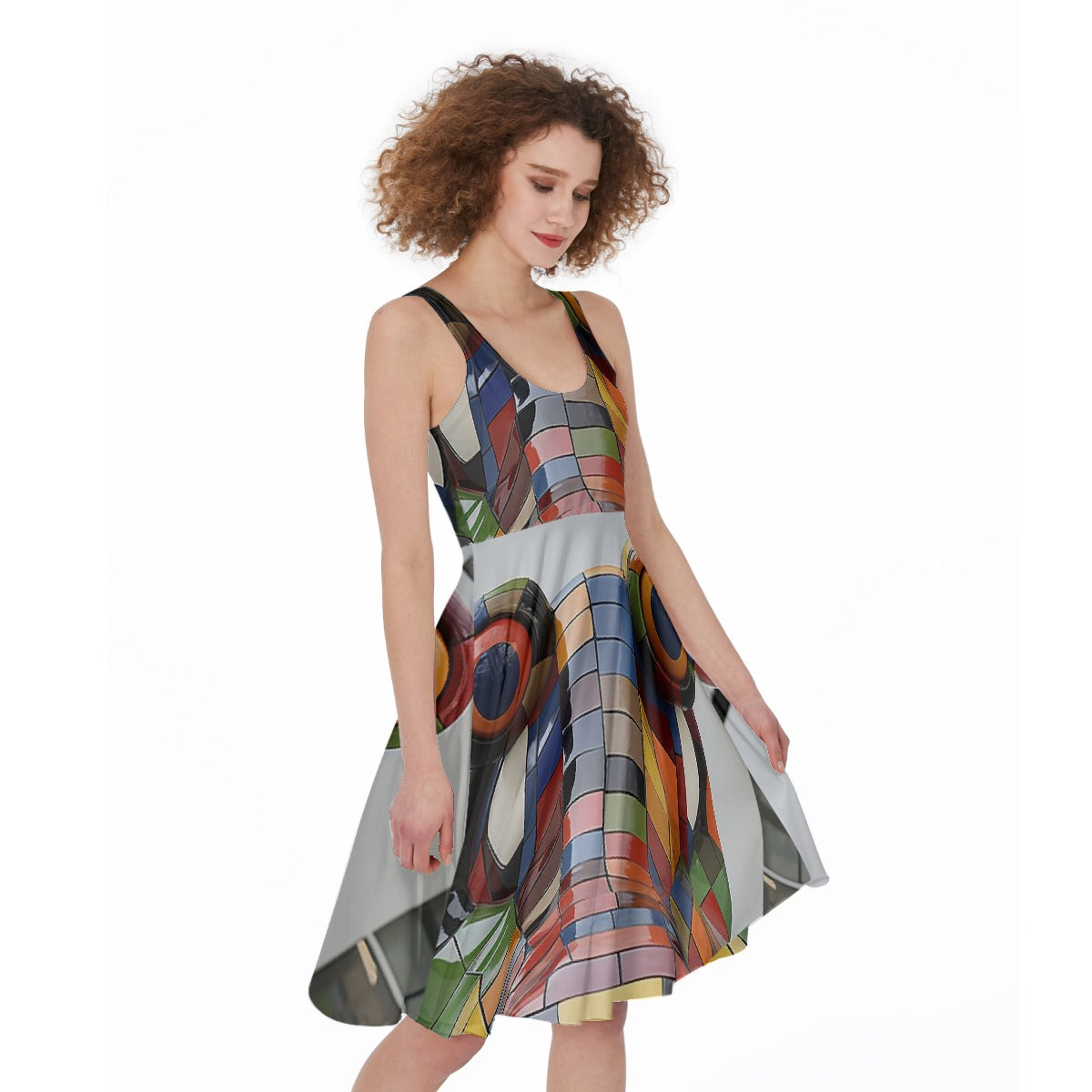 All-Over Print Women's Sleeveless Dress
