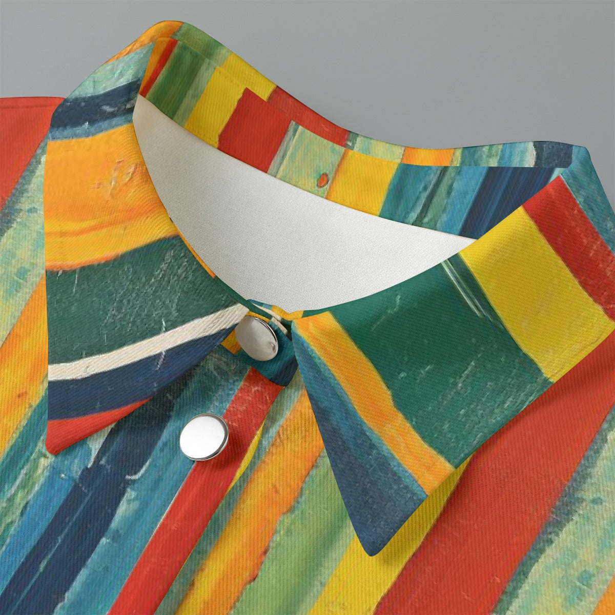 All-Over Print Women's Cropped Jacket | 245GSM Cotton