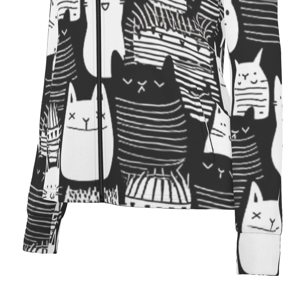 All-Over Print Women's Long Sleeve Thumbhole Jacket