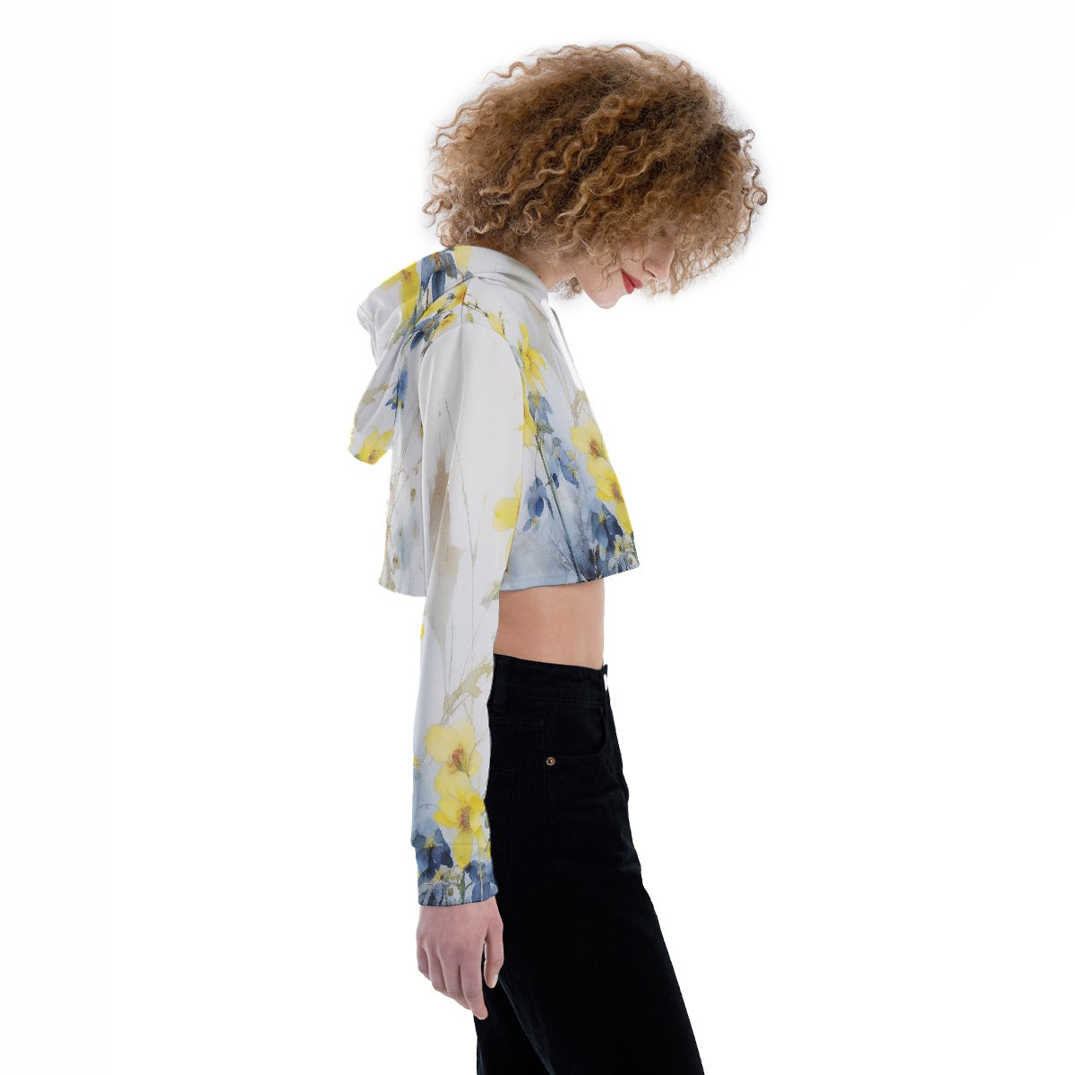 All-Over Print Women's Crop Top Hoodie