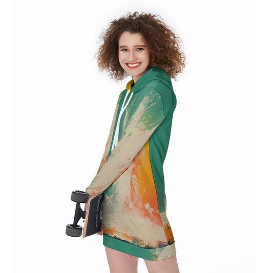 All-Over Print Women's Long Hoodie