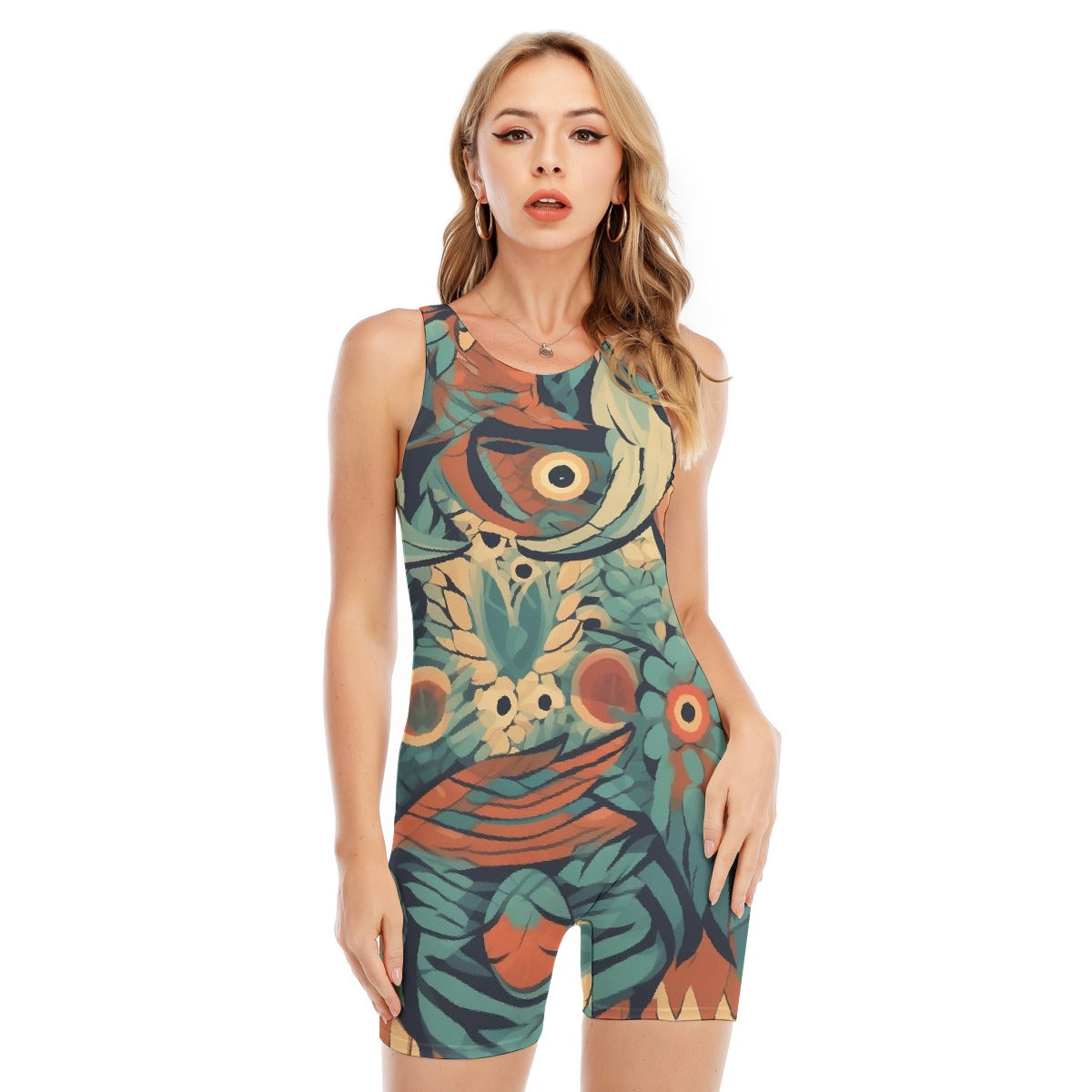 All-Over Print Women's Sleeveless One-piece Swimsuit