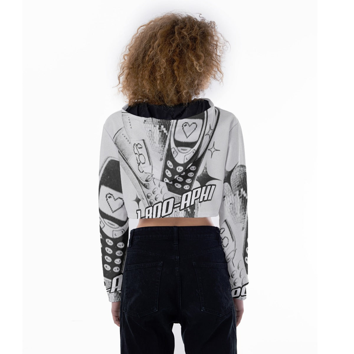 All-Over Print Women's Crop Top Hoodie