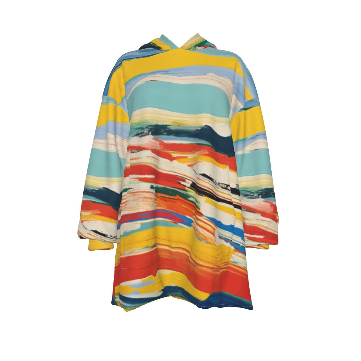 All-Over Print Women's Sherpa Fleece Hoodie Blanket