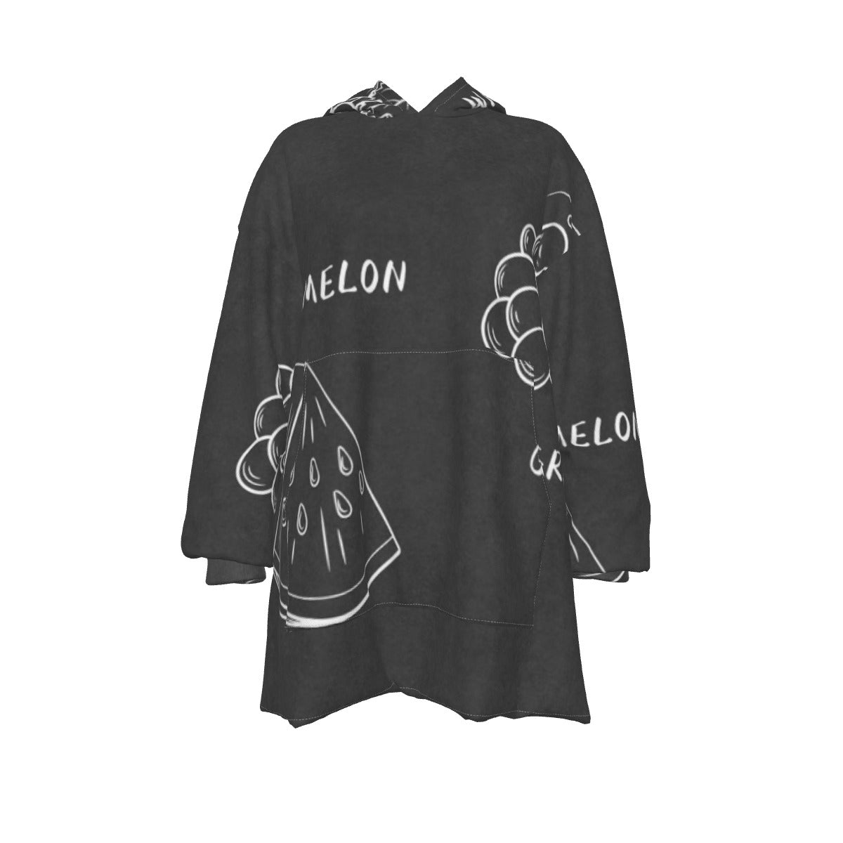 All-Over Print Women's Sherpa Fleece Hoodie Blanket