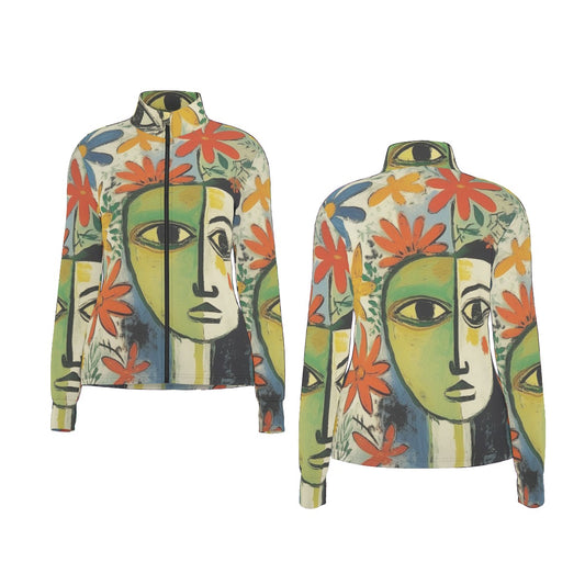 All-Over Print Women's Long Sleeve Thumbhole Jacket