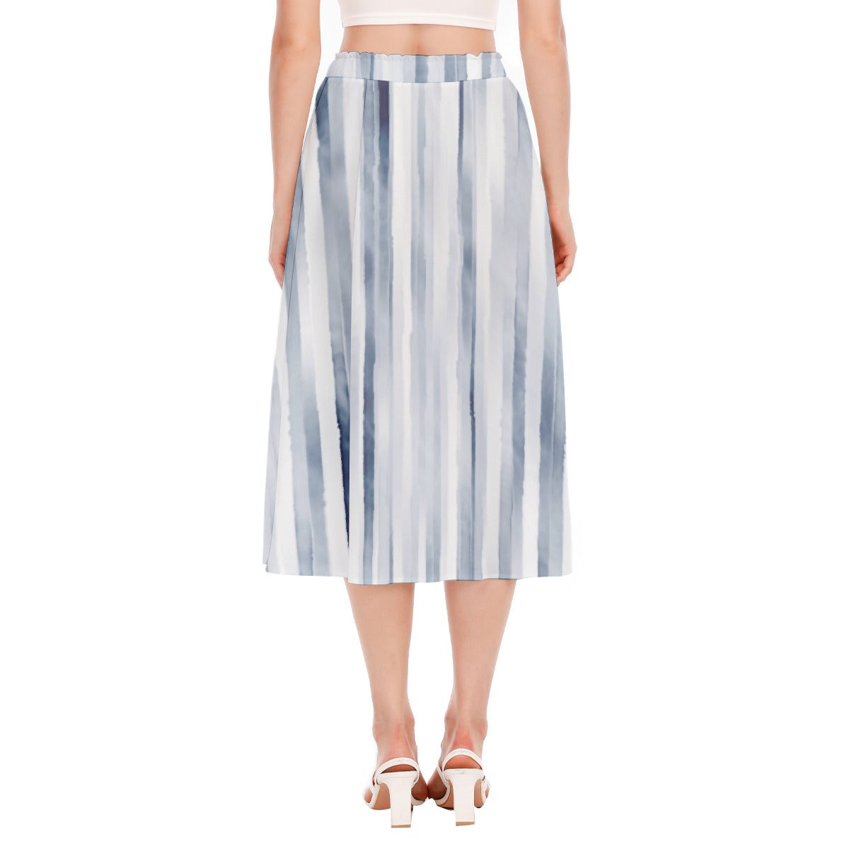 All-Over Print Women's Long Section Chiffon Skirt