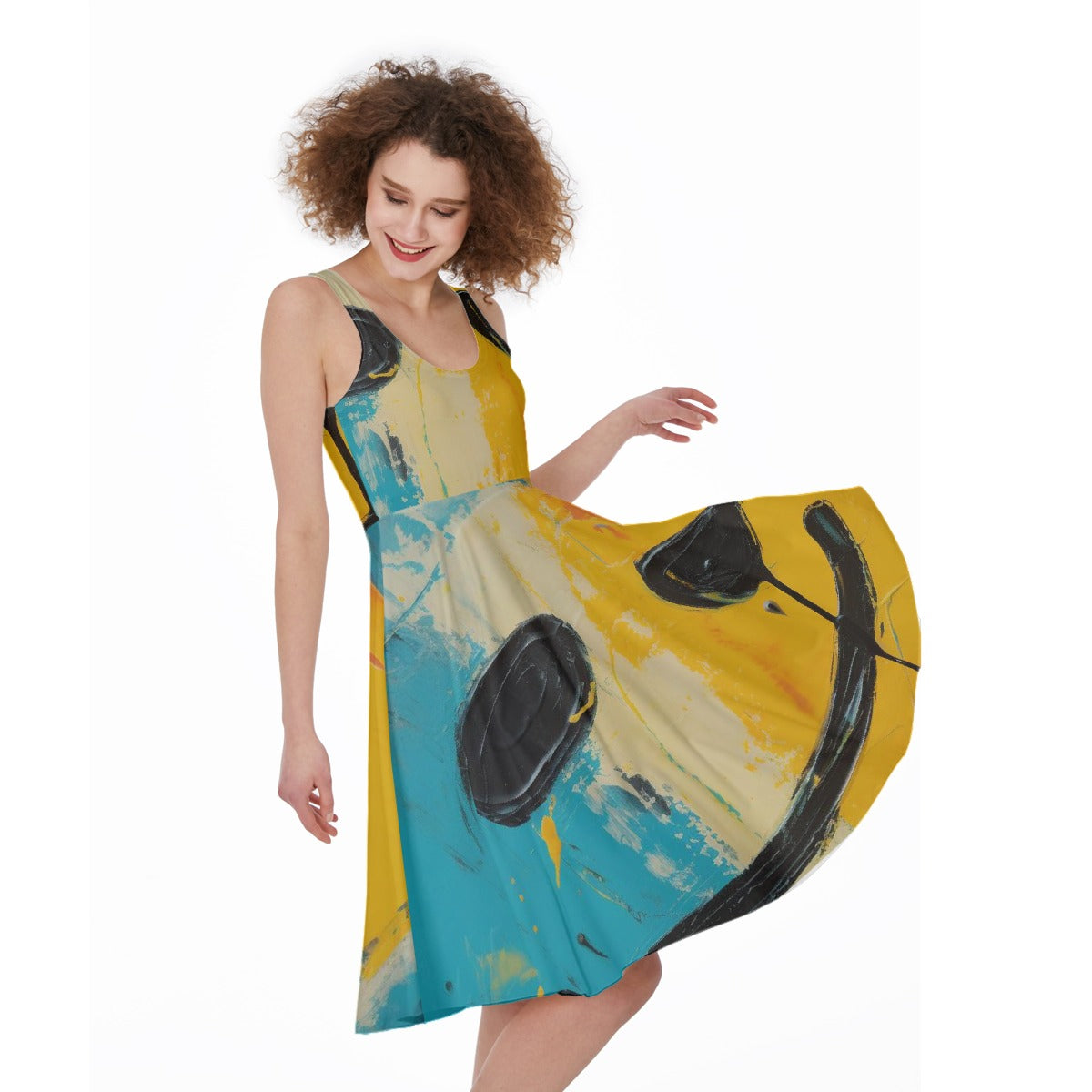 All-Over Print Women's Sleeveless Dress