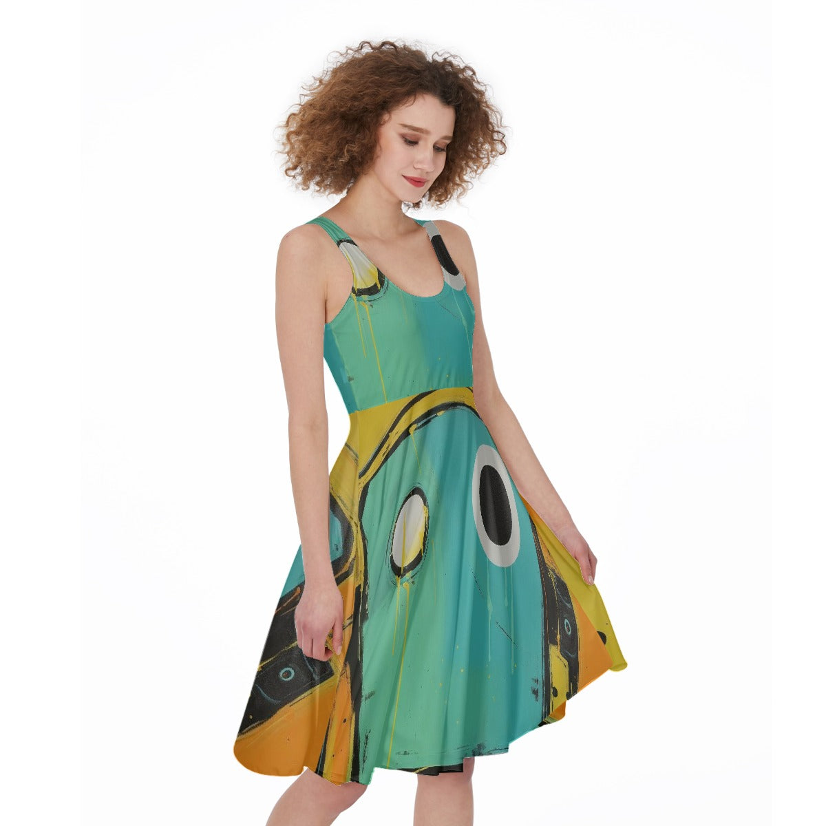 All-Over Print Women's Sleeveless Dress