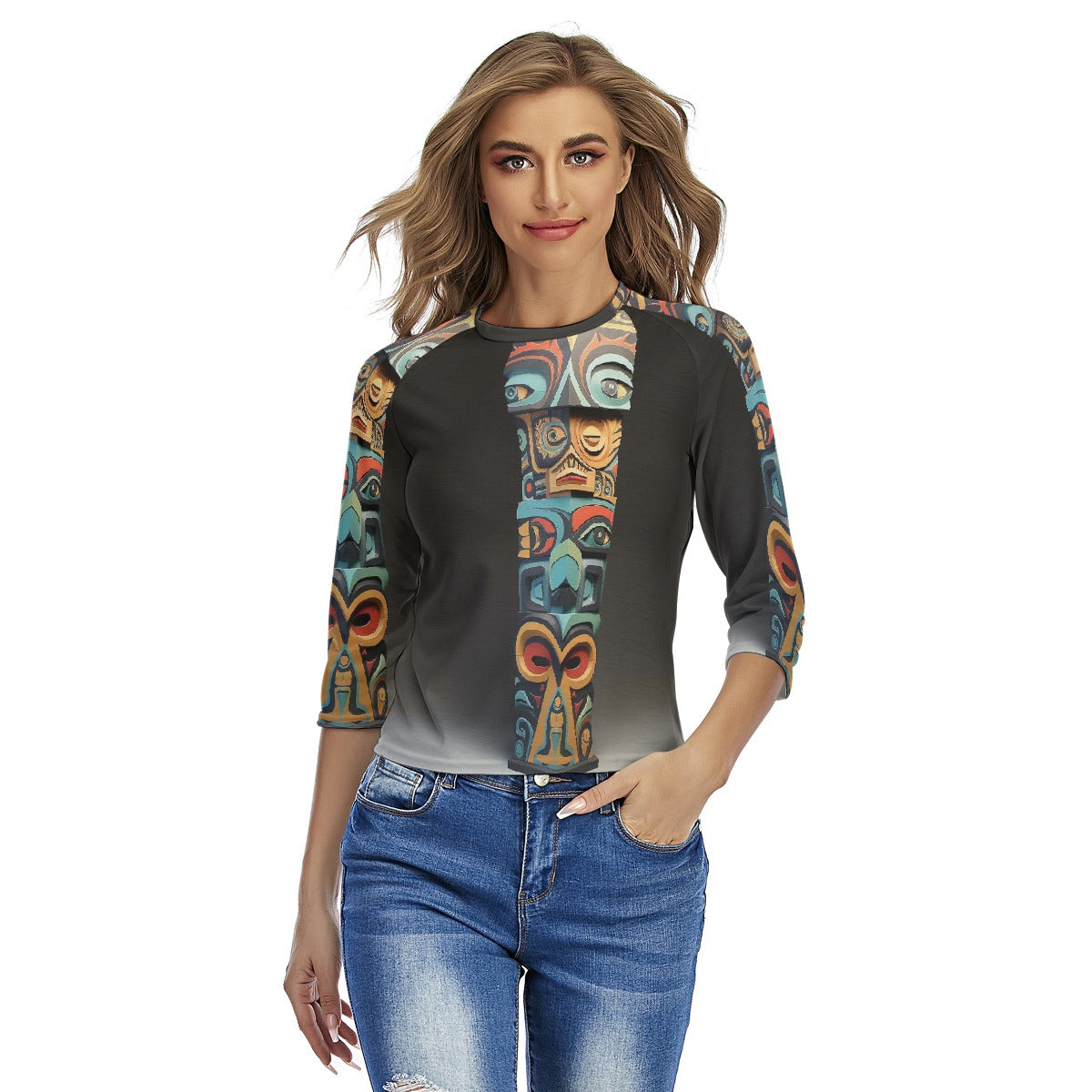 All-Over Print Women's Raglan Sleeves T-shirts