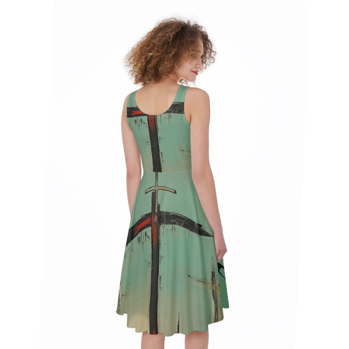 All-Over Print Women's Sleeveless Dress