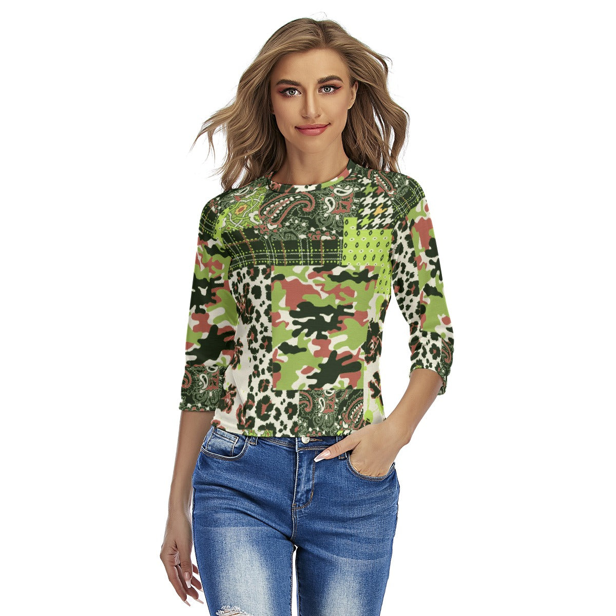 All-Over Print Women's Raglan Sleeves T-shirts