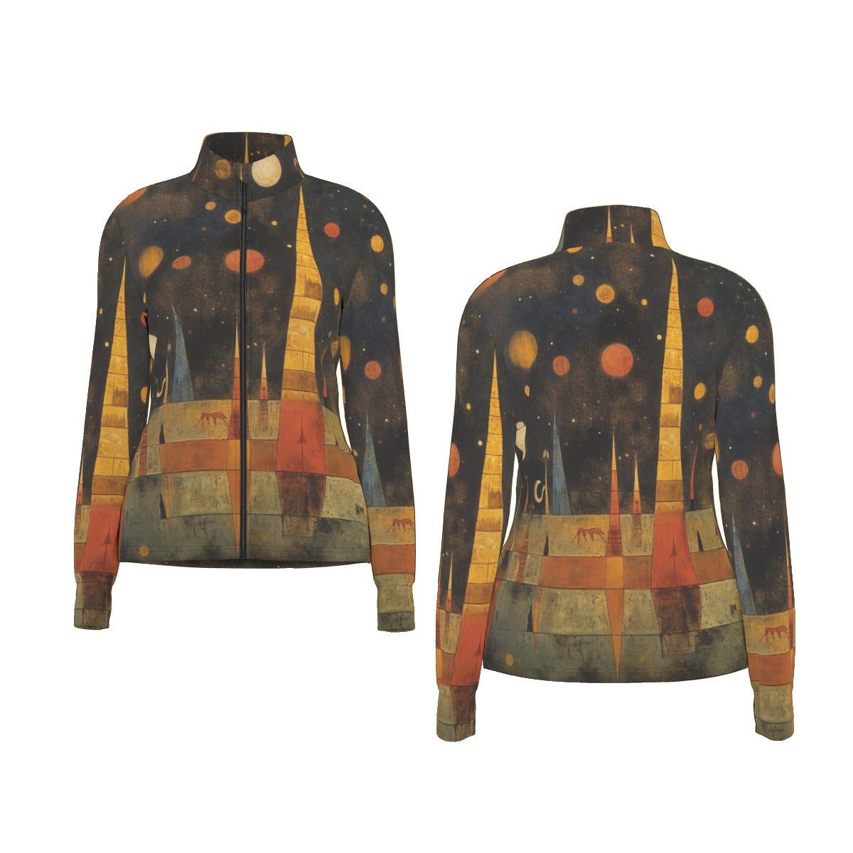 All-Over Print Women's Long Sleeve Thumbhole Jacket