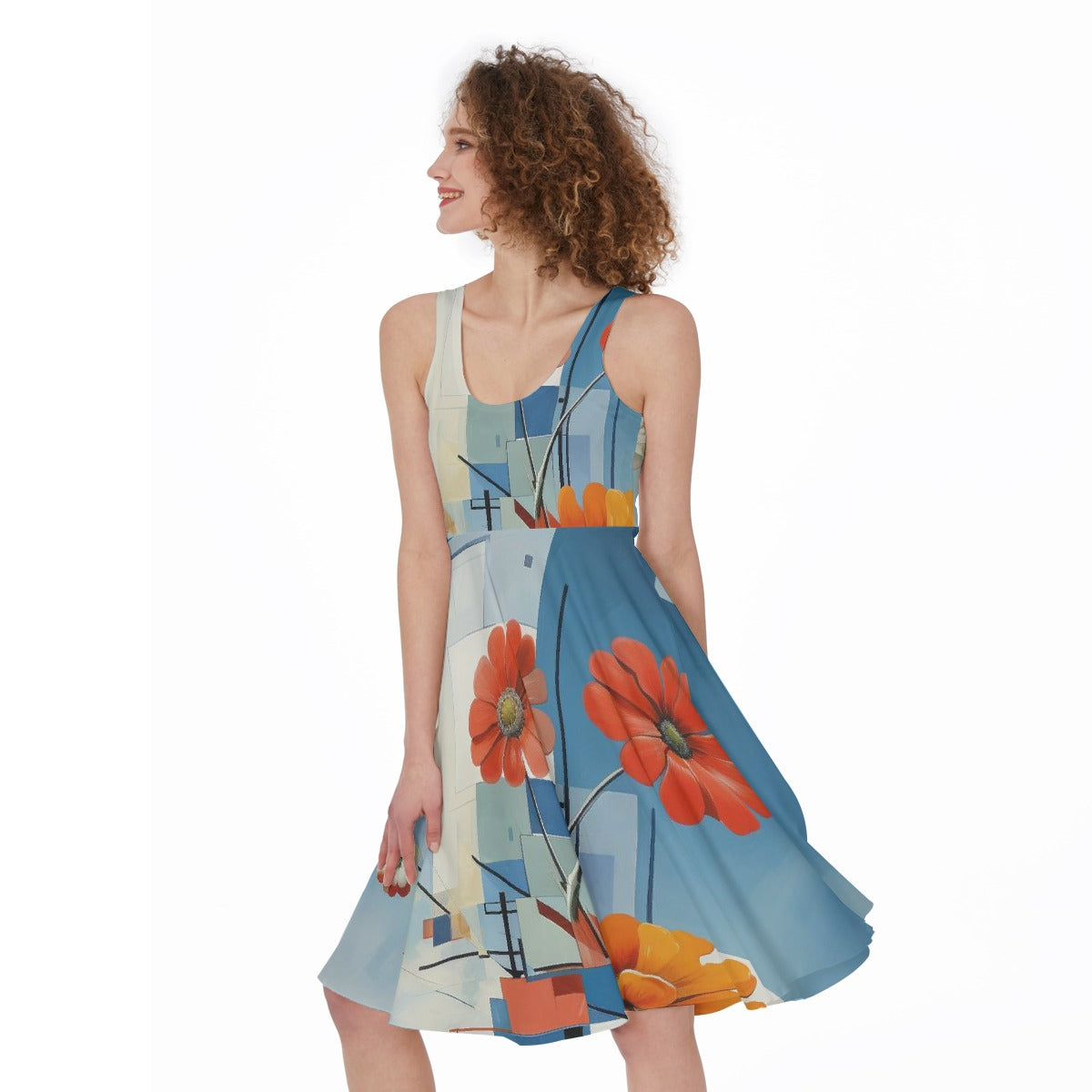 All-Over Print Women's Sleeveless Dress