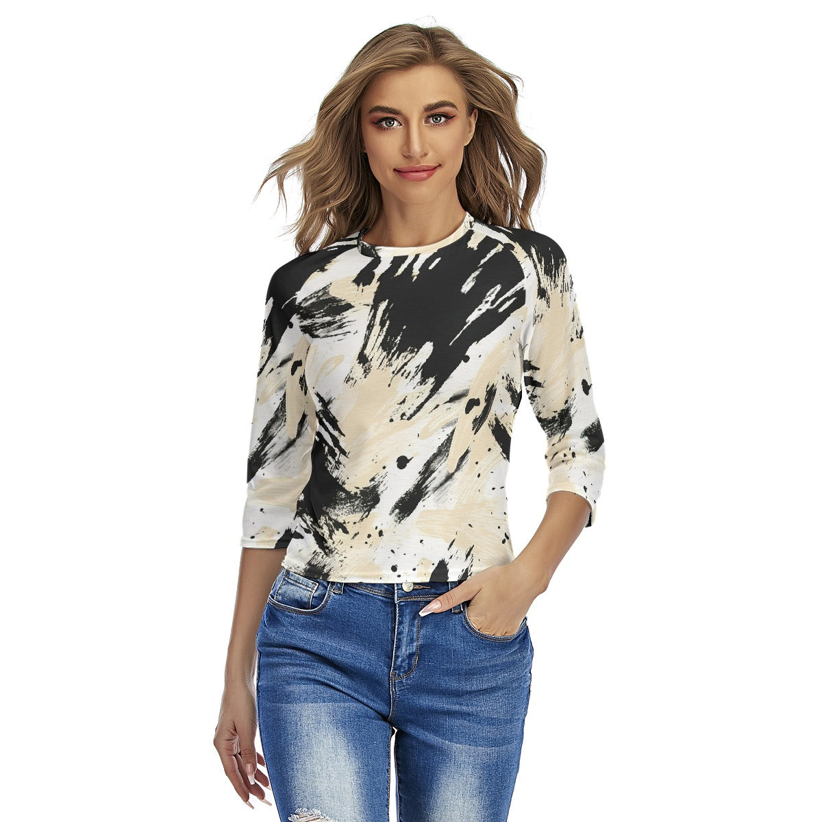 All-Over Print Women's Raglan Sleeves T-shirts