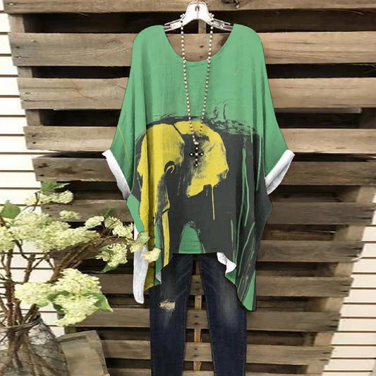 All-Over Print Women's Bat Sleeve Shirt