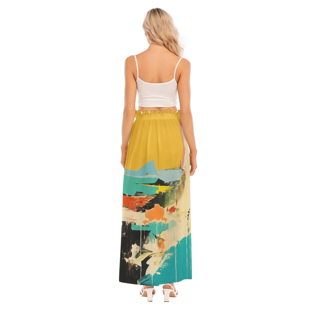 All-Over Print Women's Side Split Skirt