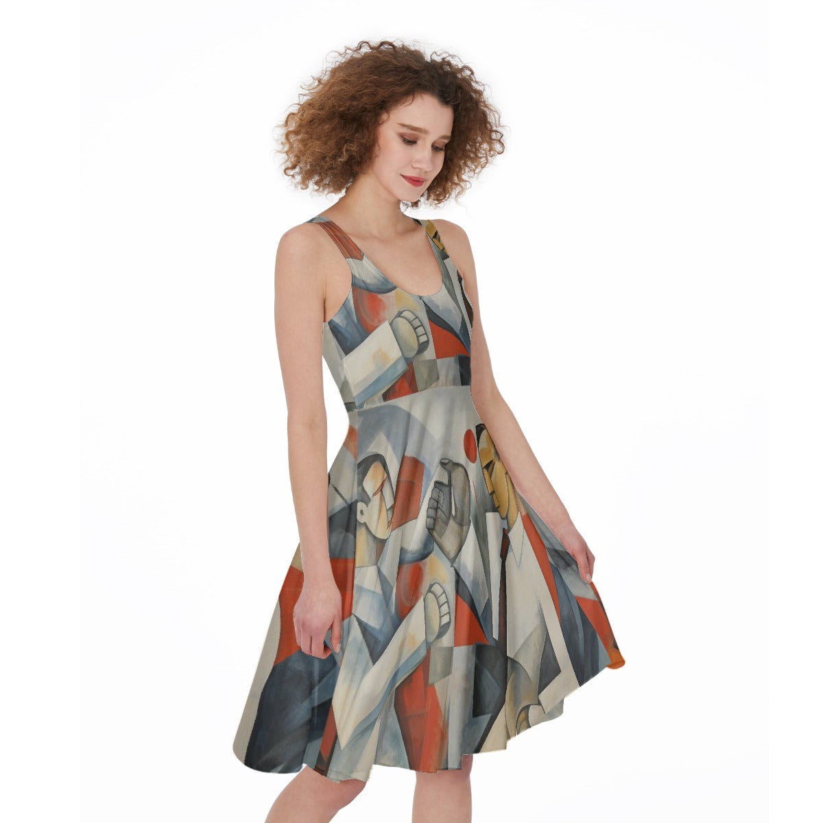 All-Over Print Women's Sleeveless Dress