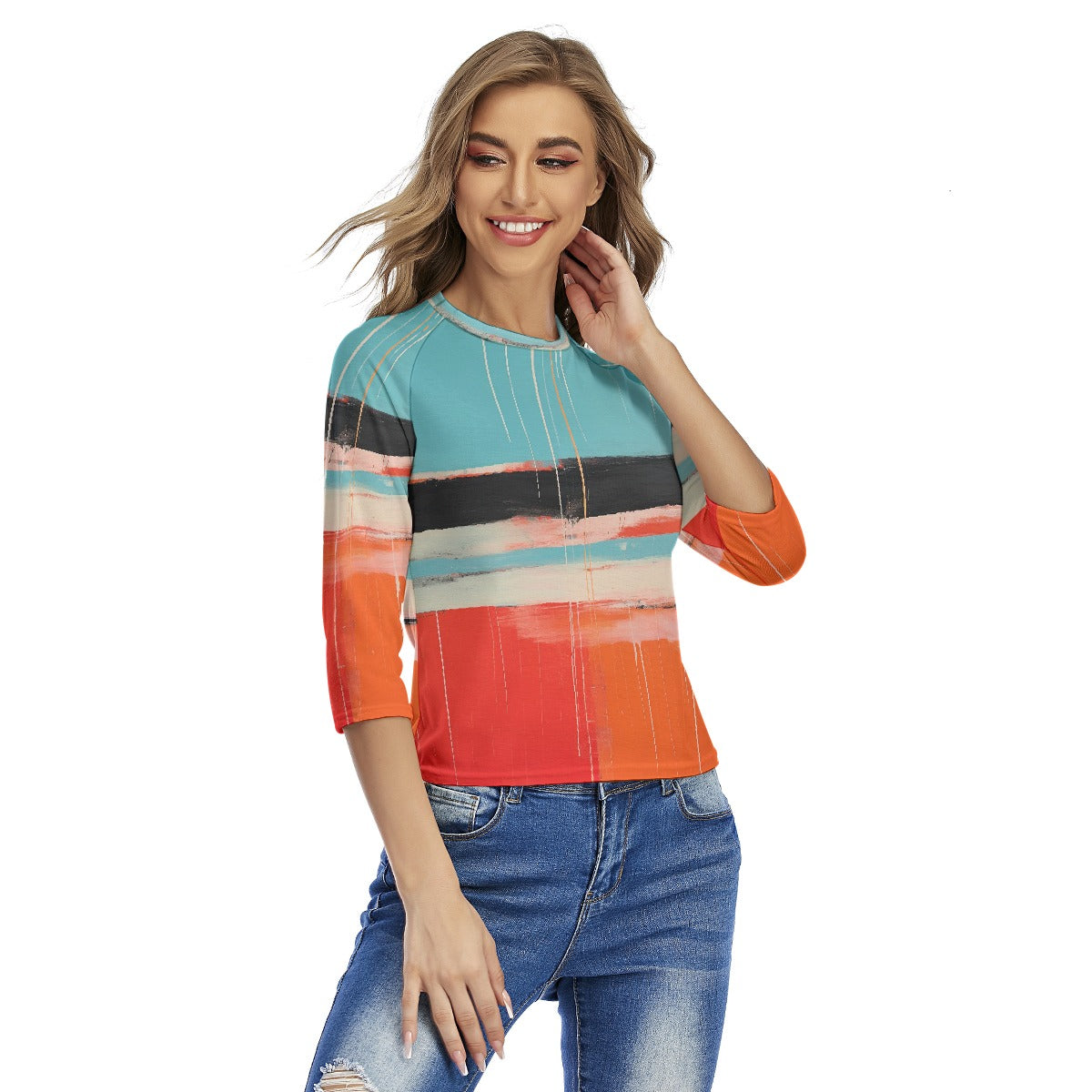 All-Over Print Women's Raglan Sleeves T-shirts