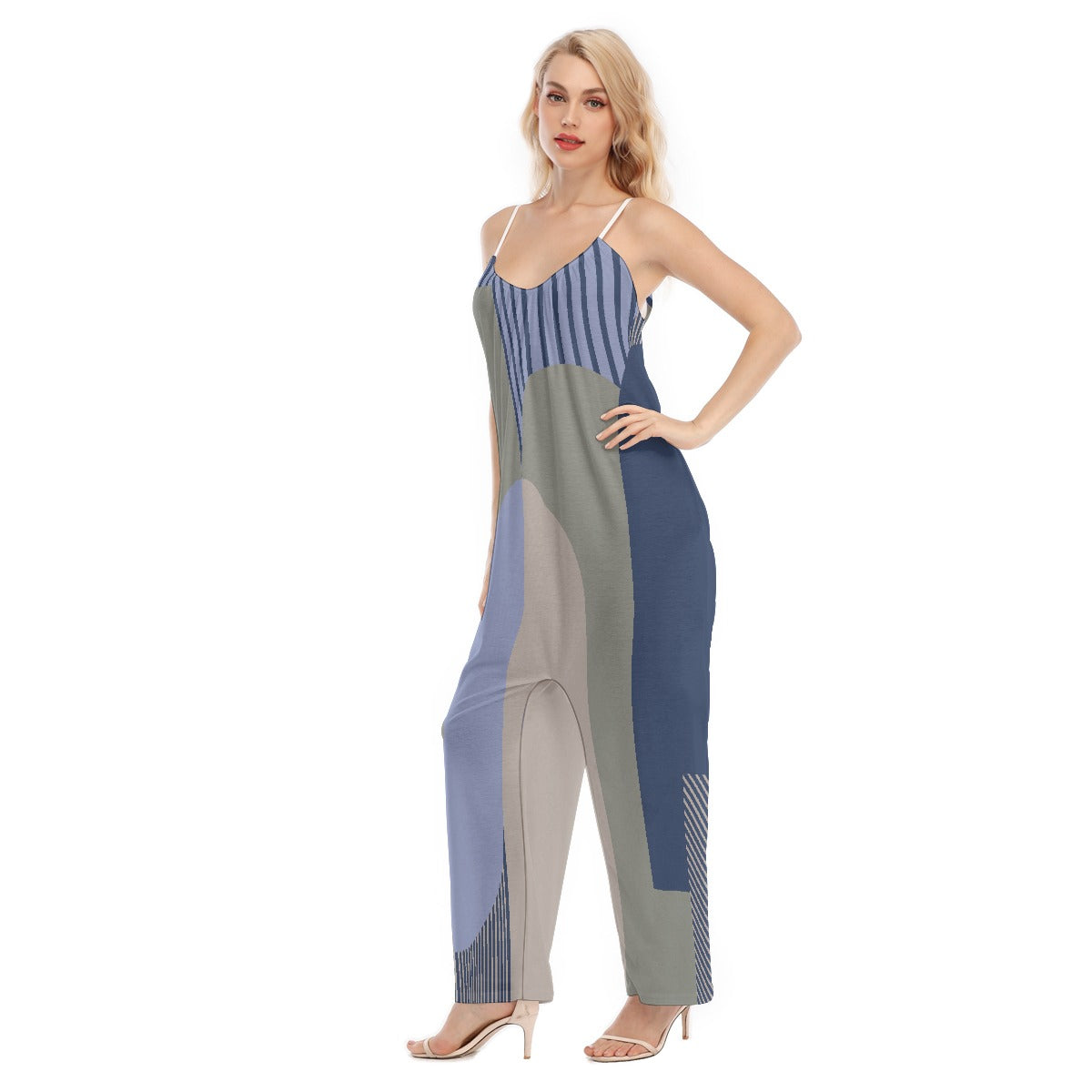 All-Over Print Women's Loose Cami Jumpsuit