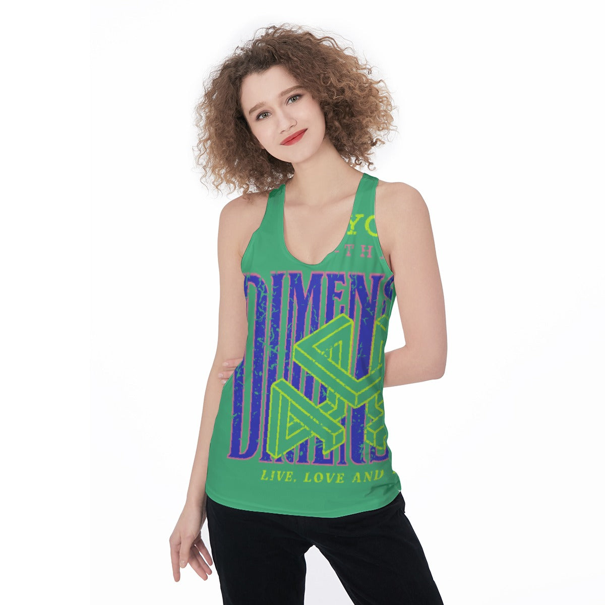 All-Over Print Women's Racerback Tank Top