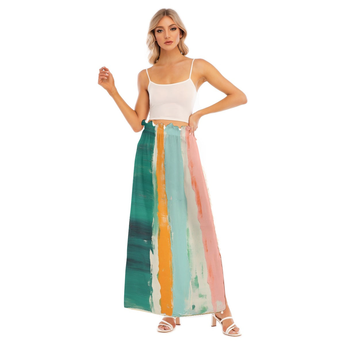 All-Over Print Women's Side Split Skirt