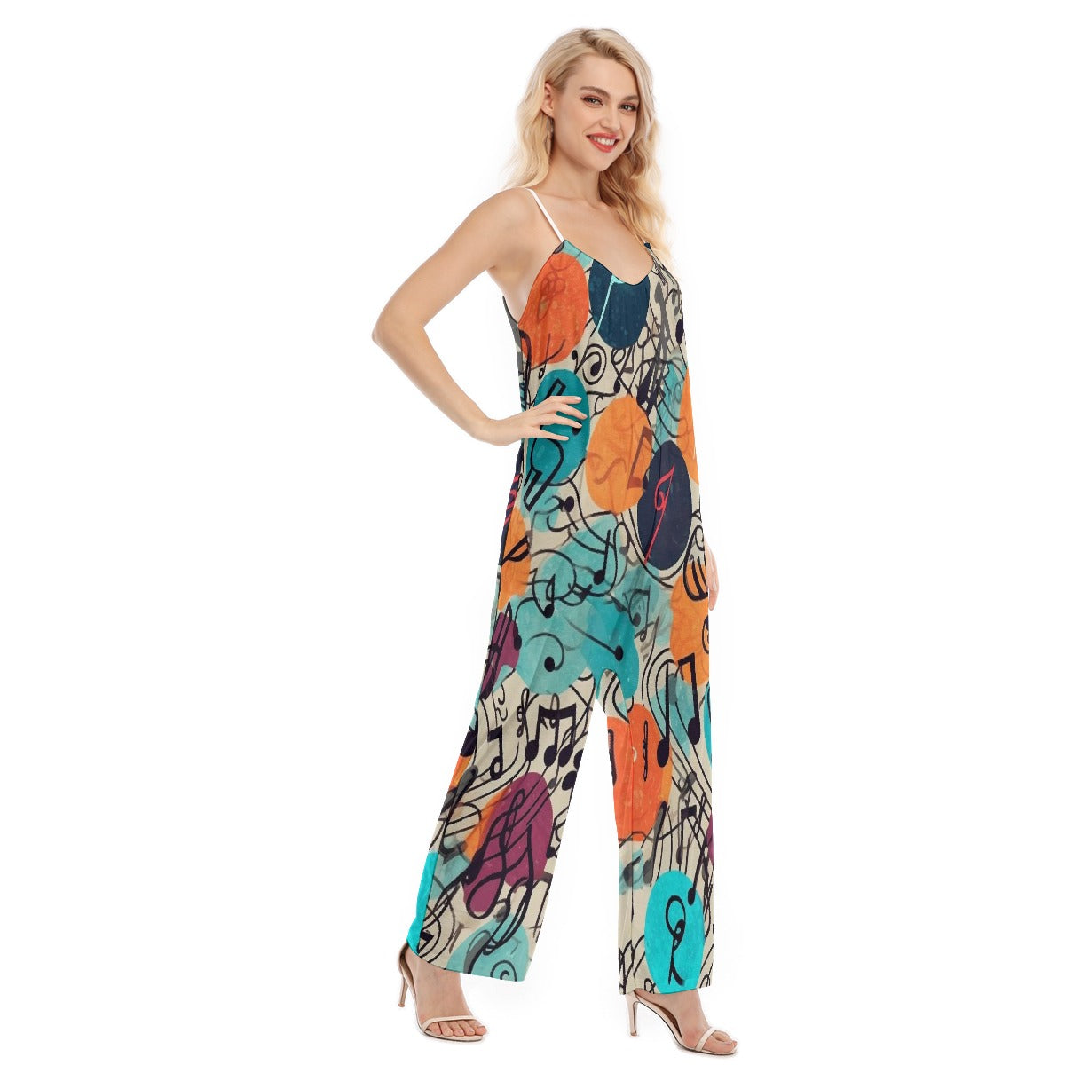 All-Over Print Women's Loose Cami Jumpsuit