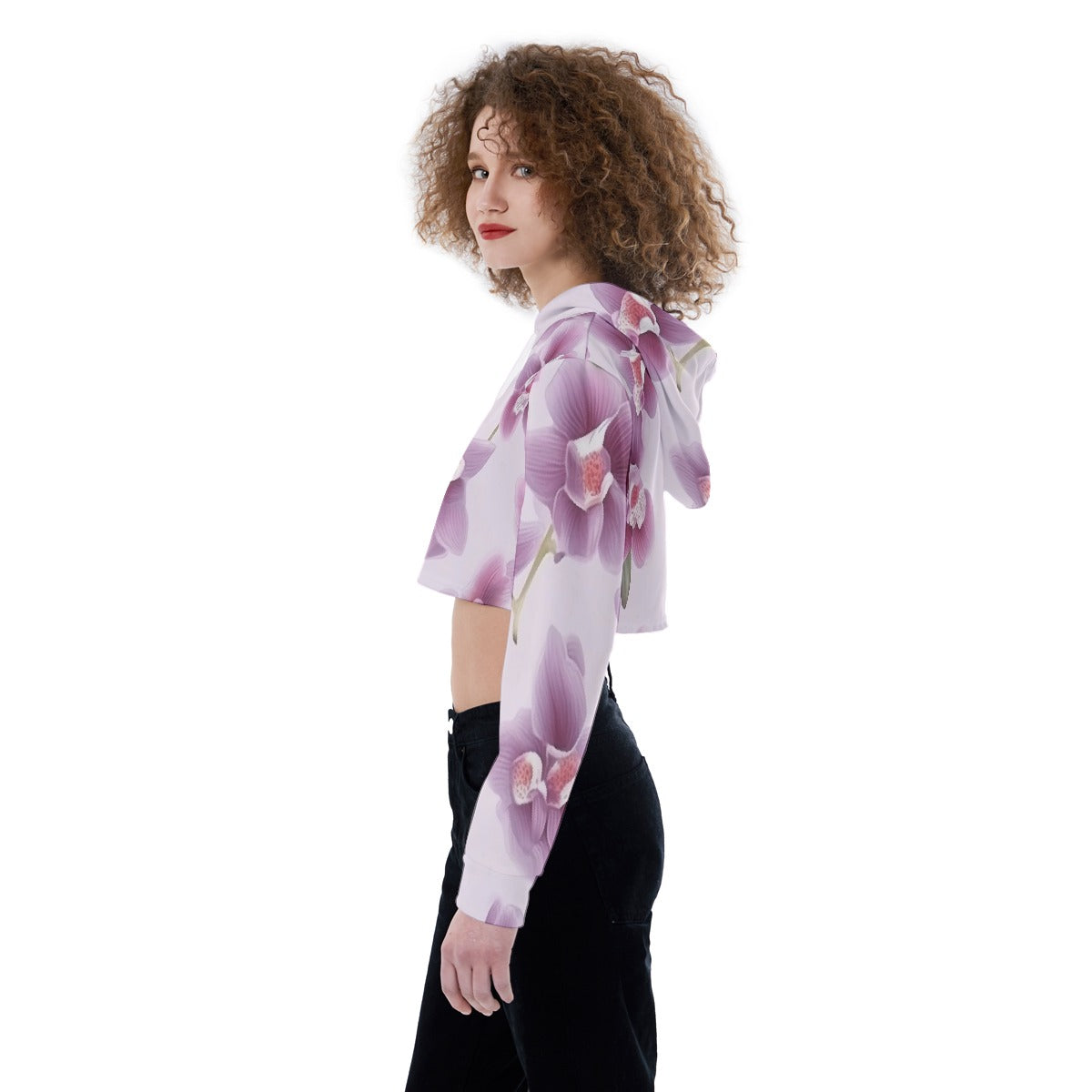 All-Over Print Women's Crop Top Hoodie