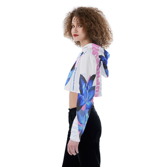All-Over Print Women's Crop Top Hoodie
