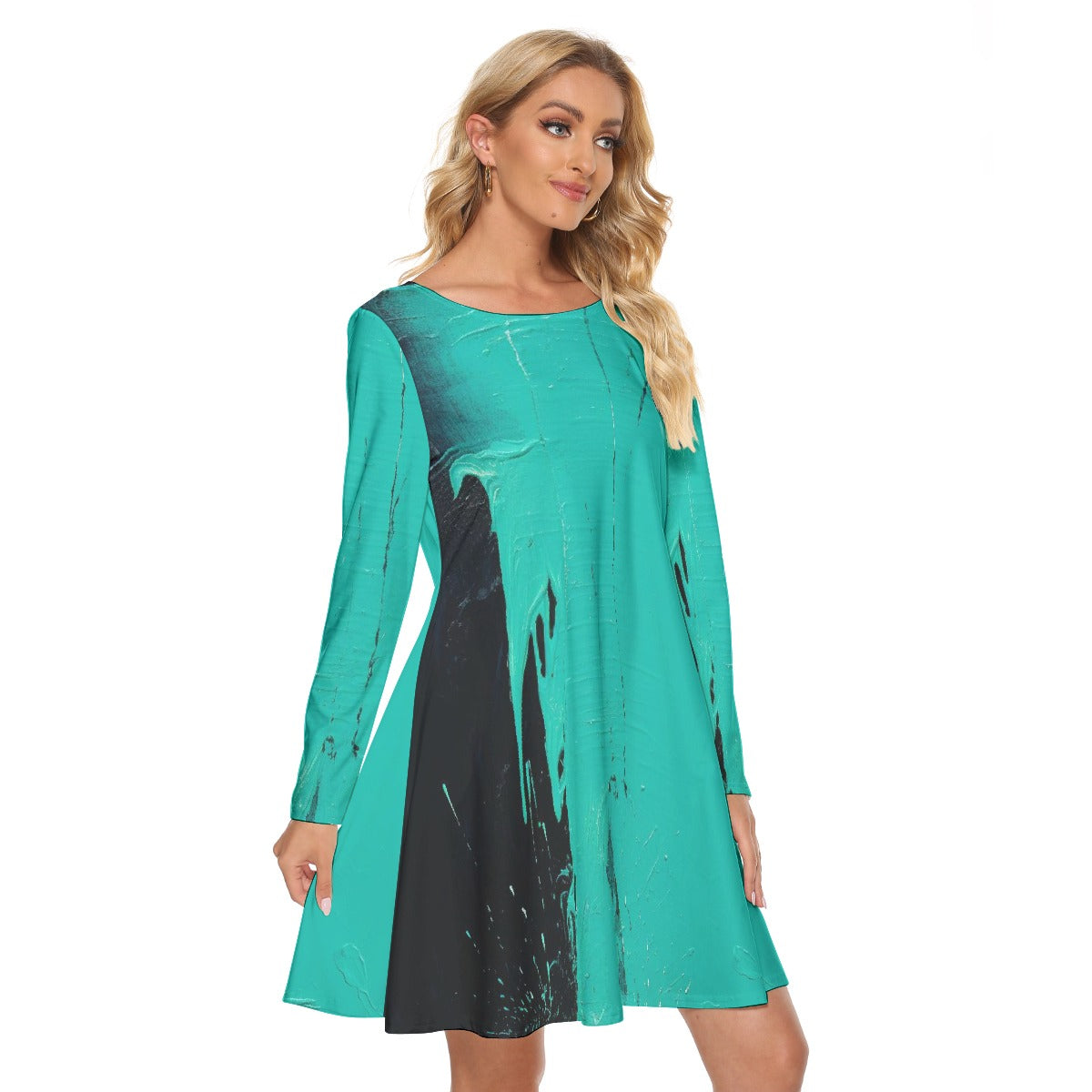 All-Over Print Women's Crew Neck Dress