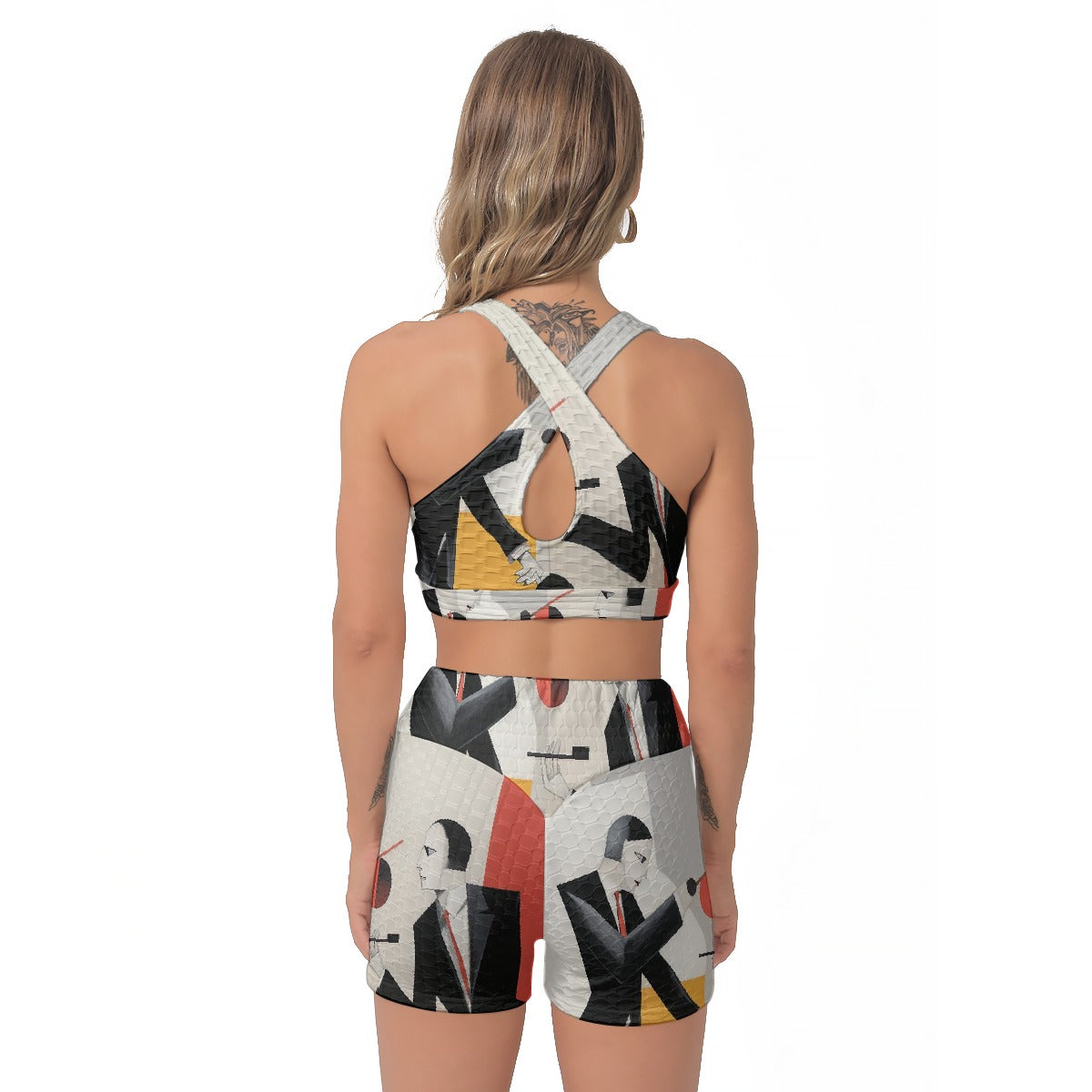 All-Over Print Women's Sports Bra Suit